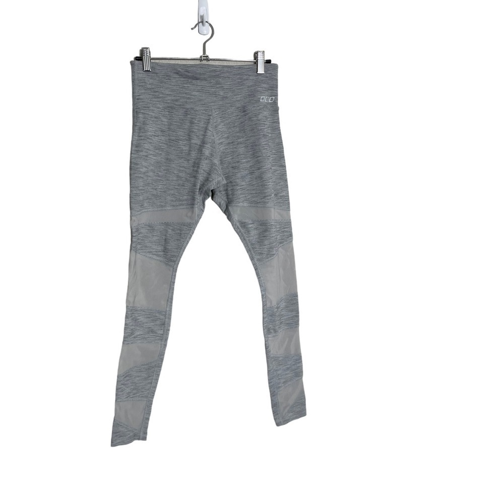 Lorna Jane Gray Mesh Insert Leggings Small